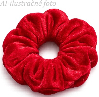 Scrunchie gumičky do vlasů - lesklý samet